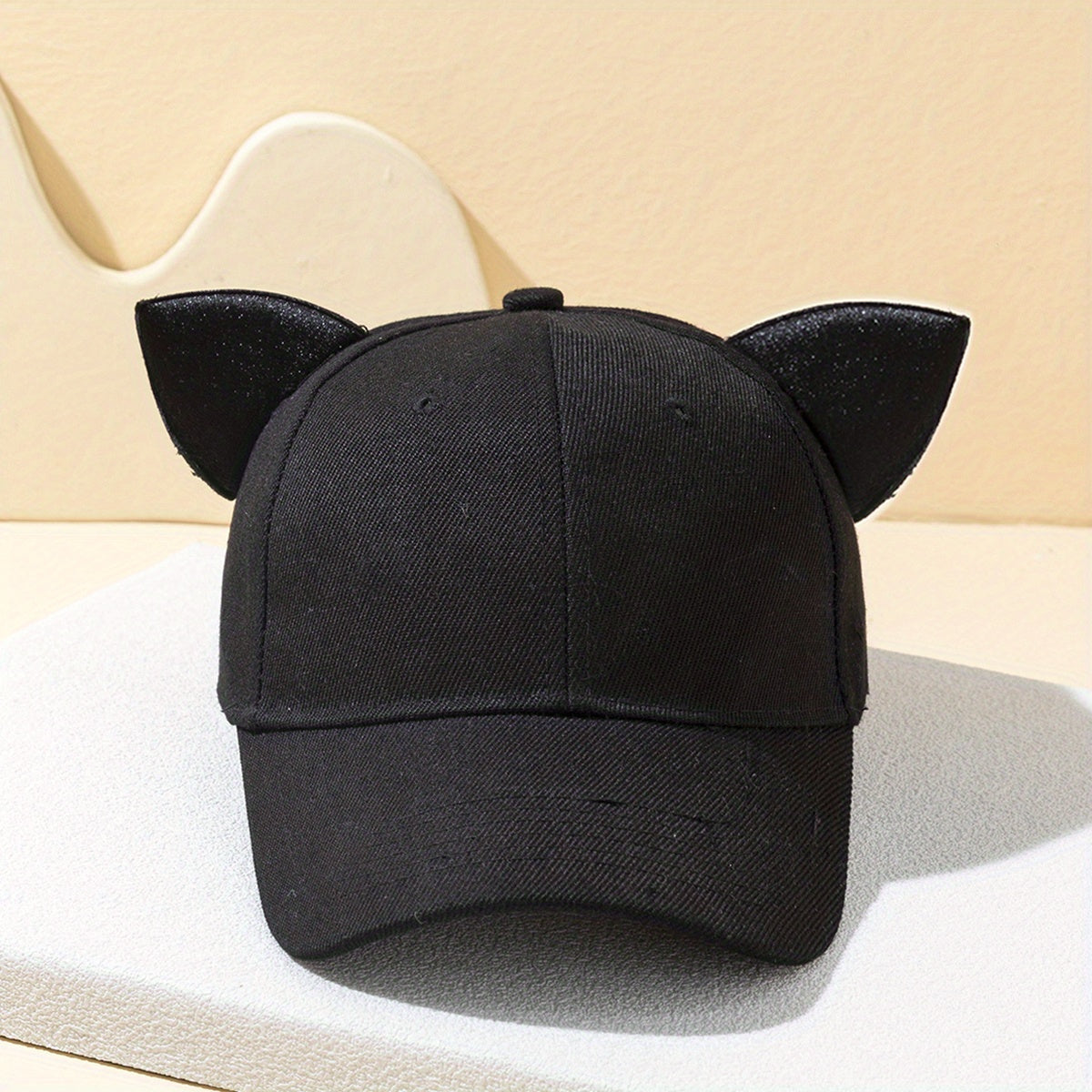 Kids Sunshade Baseball Cap with Cat Ears for Outdoor Sport