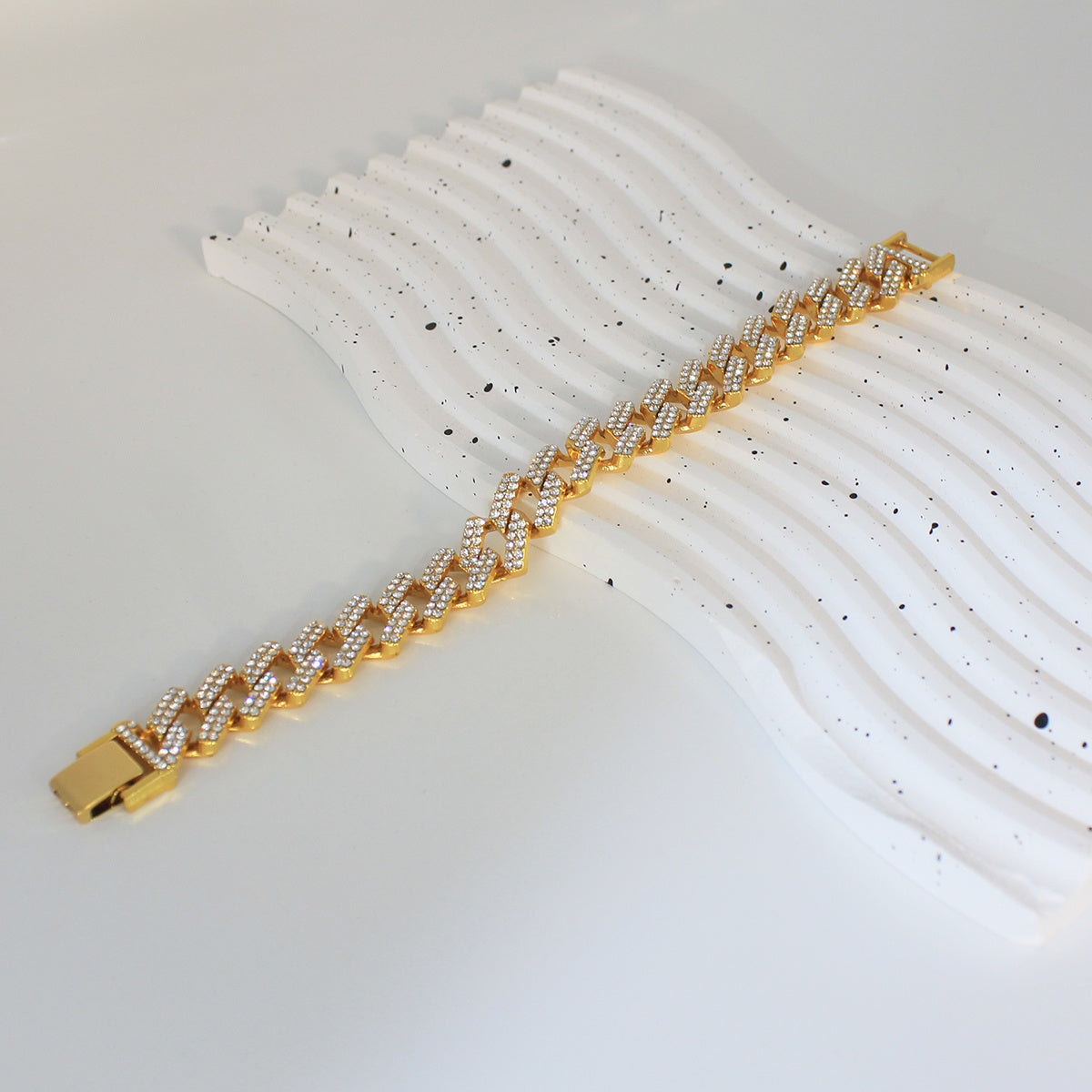 Cuban Link Rhinestone Chain Necklace