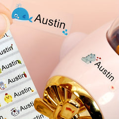 Transparent Custom Name Sticker Waterproof Label Children School Stationery