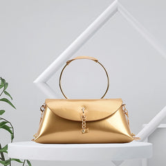 Solid Evening Bag Top Ring Clutch Purse Women's Dinner Banquet Party Hand
