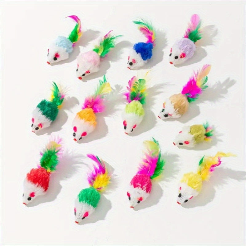 10-20pcs Interactive Cat Toys Exercise Indoor Kitten Playing Chewing