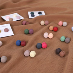 Macaroon Candy Hijab Magnetic Pins Frosted Strength Magnetic Buttons