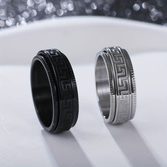 Silver Minimalist Anxiety Ring For Men
