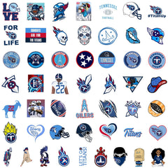 50Pcs Rugby Doodle Waterproof Sticker DIY Toy For Phone Computer Skateboards