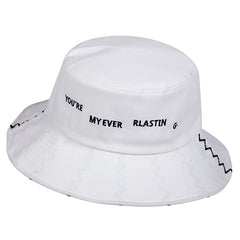 Embroidery Bucket Hat Women Men Unisex