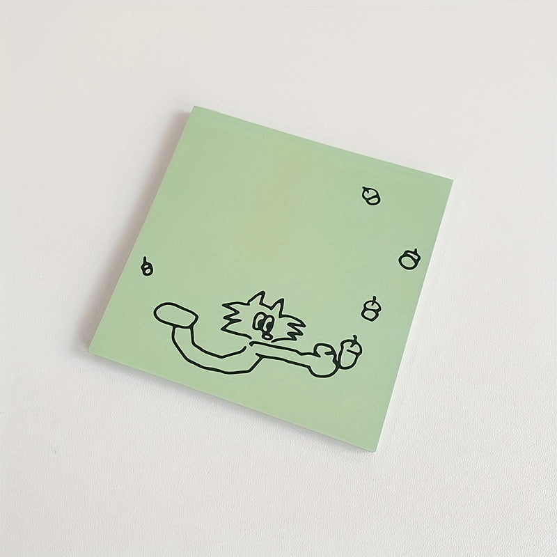 Cartoon Dog Sticky Note Drawing Message Note Paper 1pc 50sheets