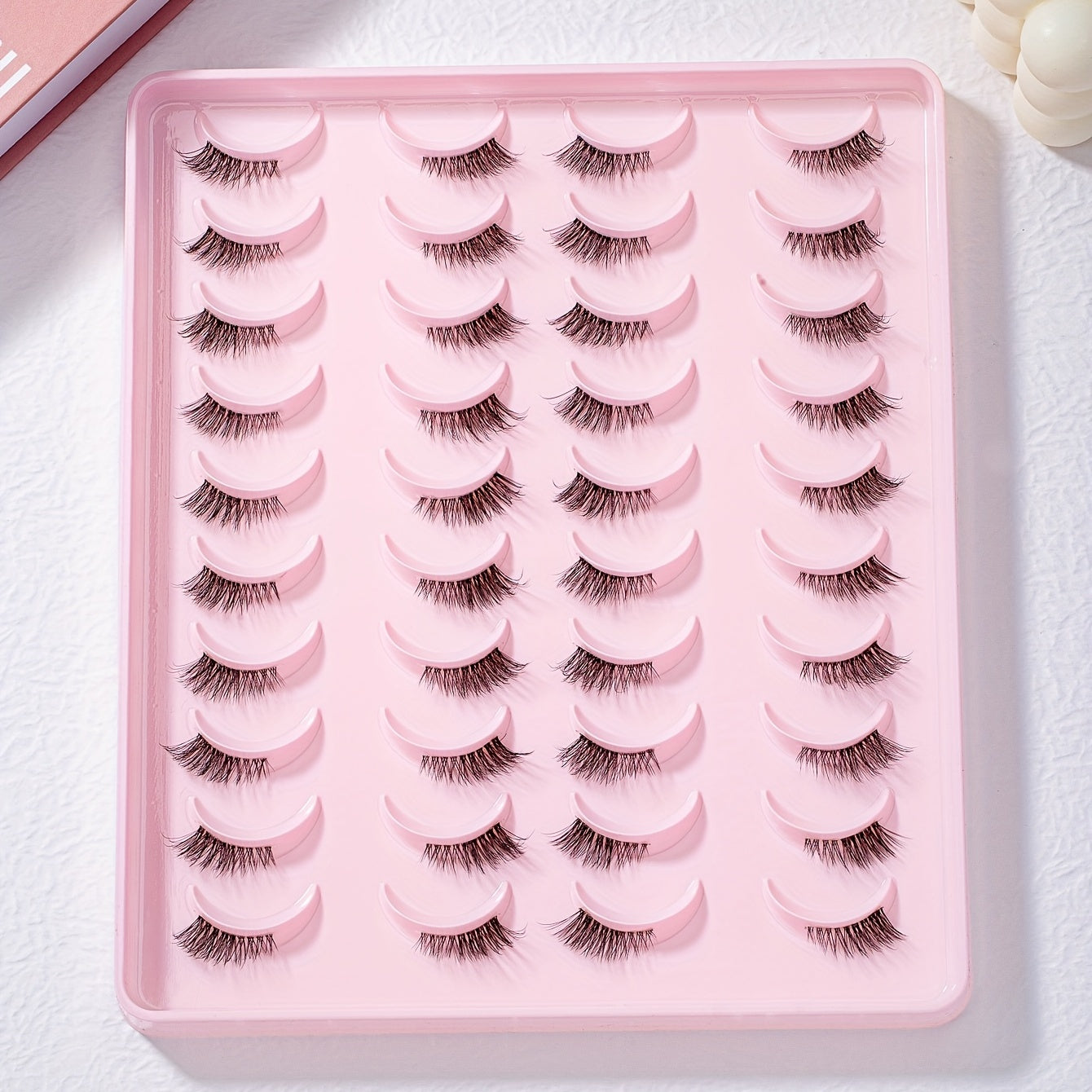 20 Pairs Half Eye False Eyelashes Soft Faux Mink Lashes