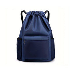 Minimalist Solid Sports Drawstring Rucksack Storage Bag