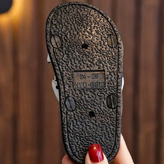 Boho Flower Print Girls Slippers Lightweight Non Slip