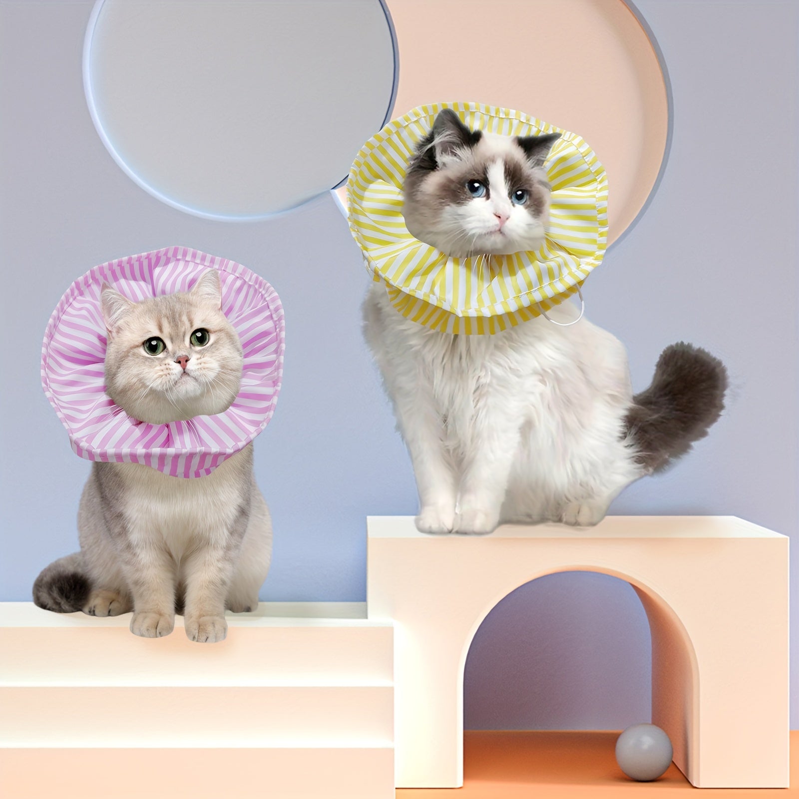 Adjustable Pet Cone Collar For Cats After Surgery