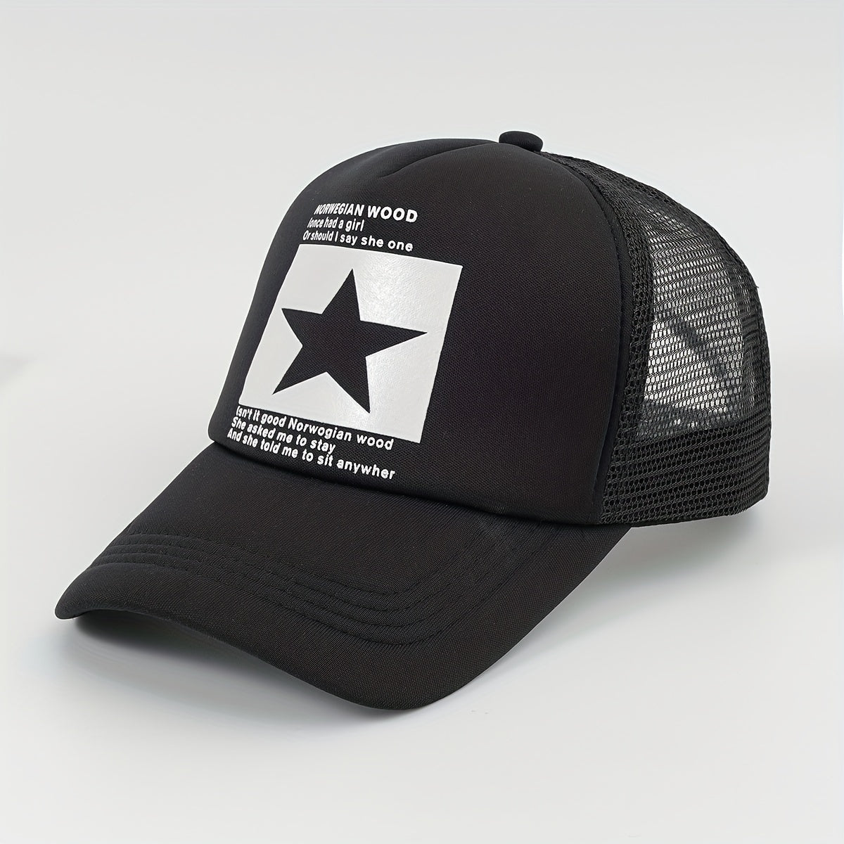 Trucker Hat High Top Baseball Cap Hip Hop Cap Street Dance Cap