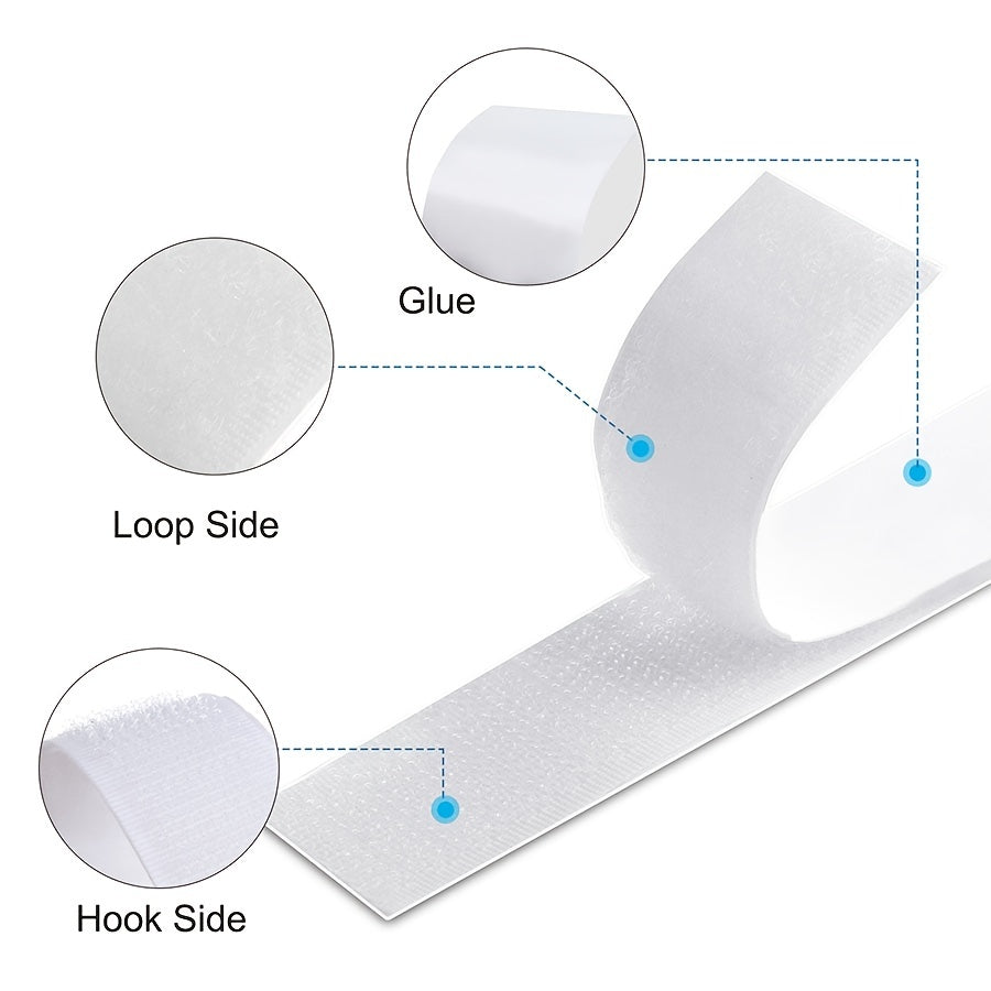 Double Sided Hook And Loop Tape Self Adhesive Heavy Duty Sticky Tape