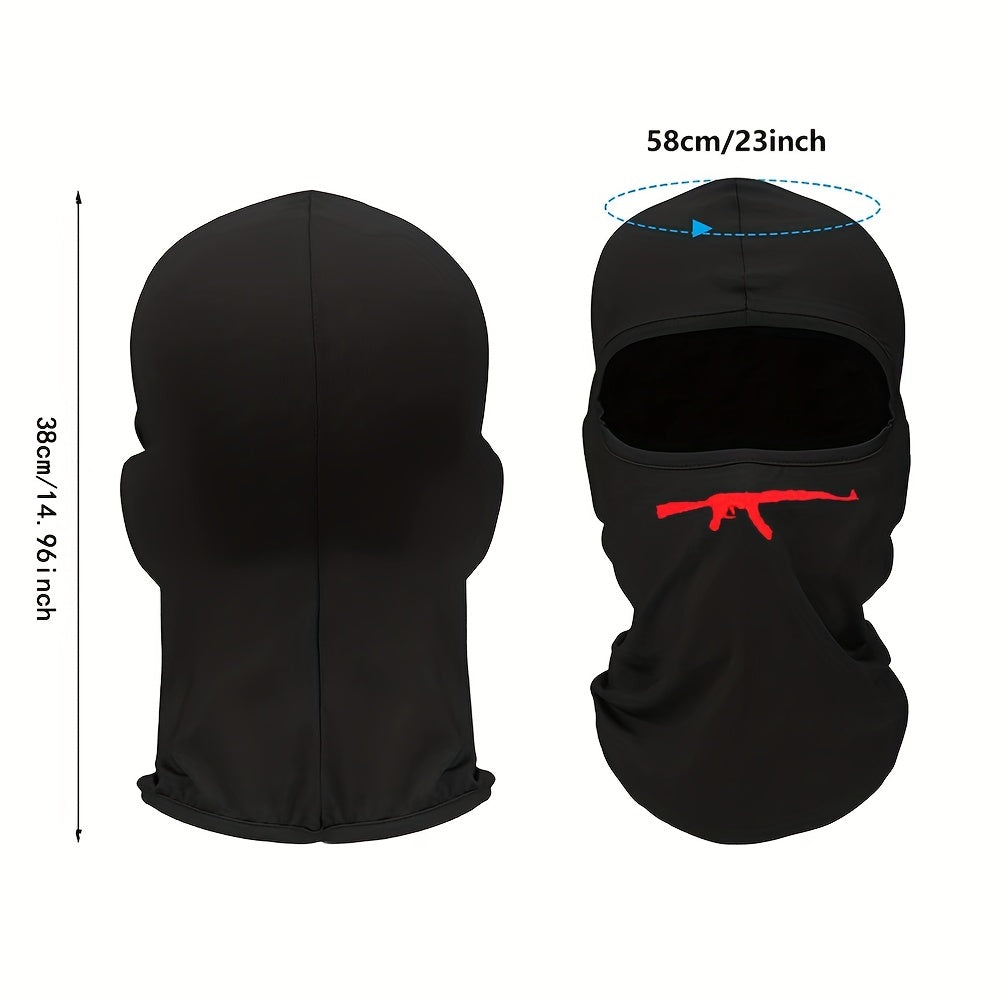 AK47 Print Mask Hood for Outdoor Riding Balaclava Hat
