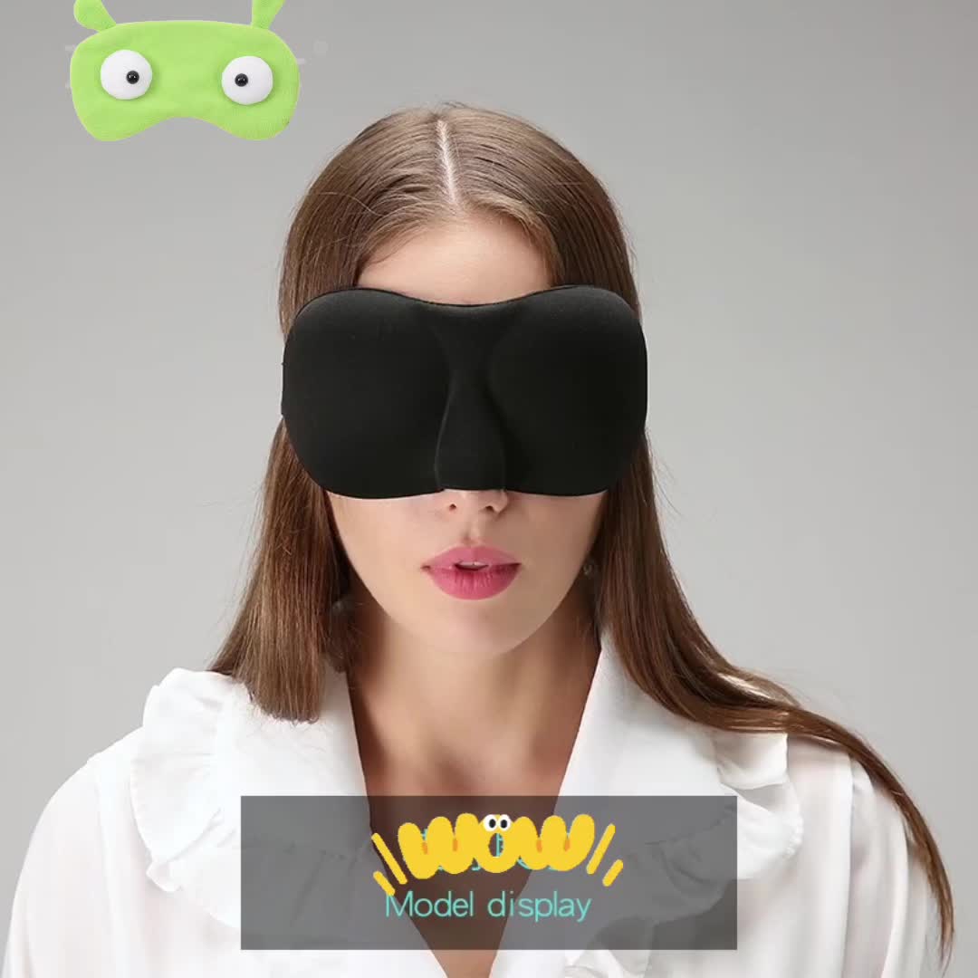 Blackout Eye Mask Sleep Comfortably & Block Out Light Travel Friendly