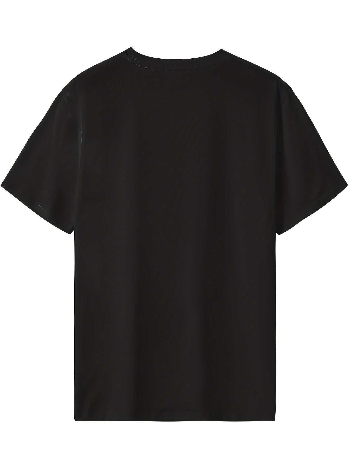 Men's Cartoon Print T-shirt Active Casual Crew Neck Tee