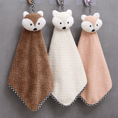 Cartoon Coral Fleece Towel for Bathroom & Kitchen