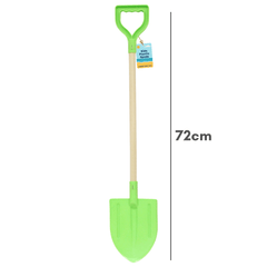 Electoys Kids Spade Plastic Shovel Wood Shaft Beach Spades Sand Pit Accessories