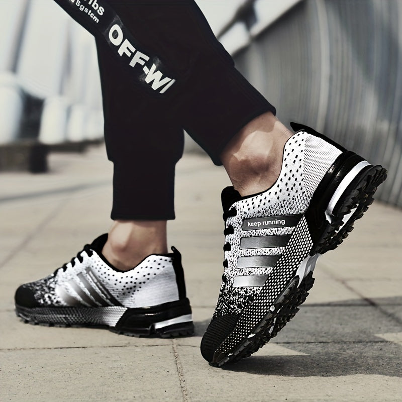Men's Gradient Lace-up Running Shoes