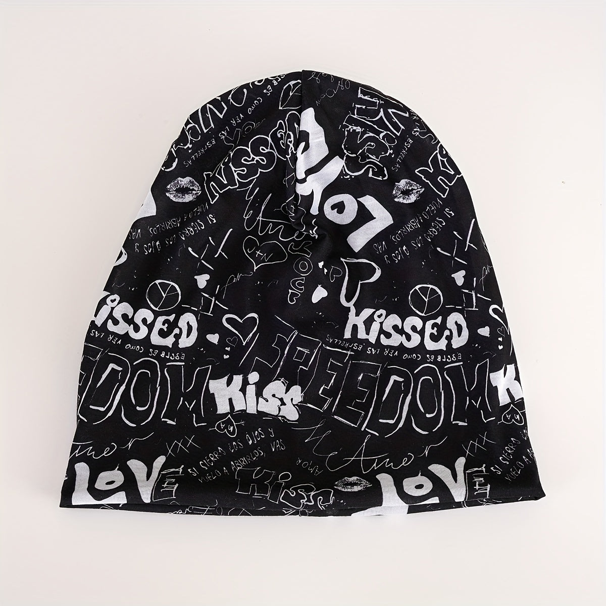Hip Hop Unisex Beanie Letter Graffiti Elastic Skull Hat