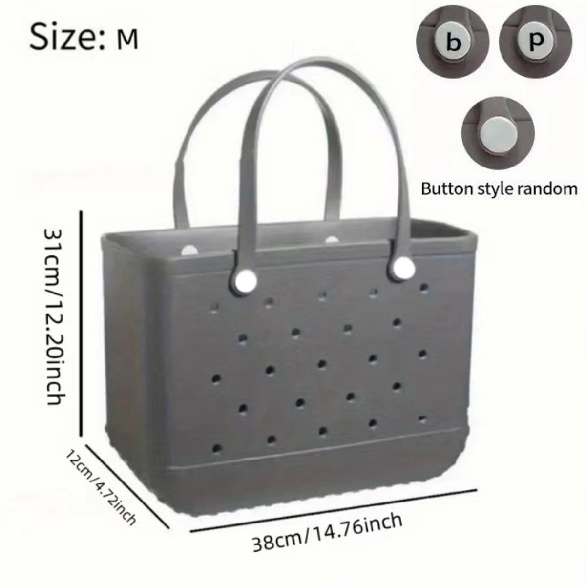 Hollowed Beach Bag Large Capacity Portable Handbag