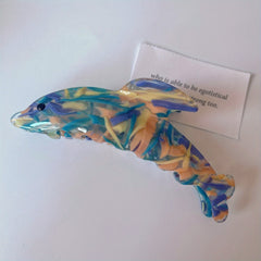 Cartoon Dolphin Shark Claw Clip for Girls, Hair Accessory