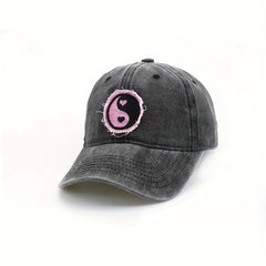 Vintage Embroidery Patch Baseball Cap Distressed Couple Dad Hats Adjustable