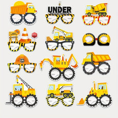 12pcs Engineering Car Party Glasses Pack