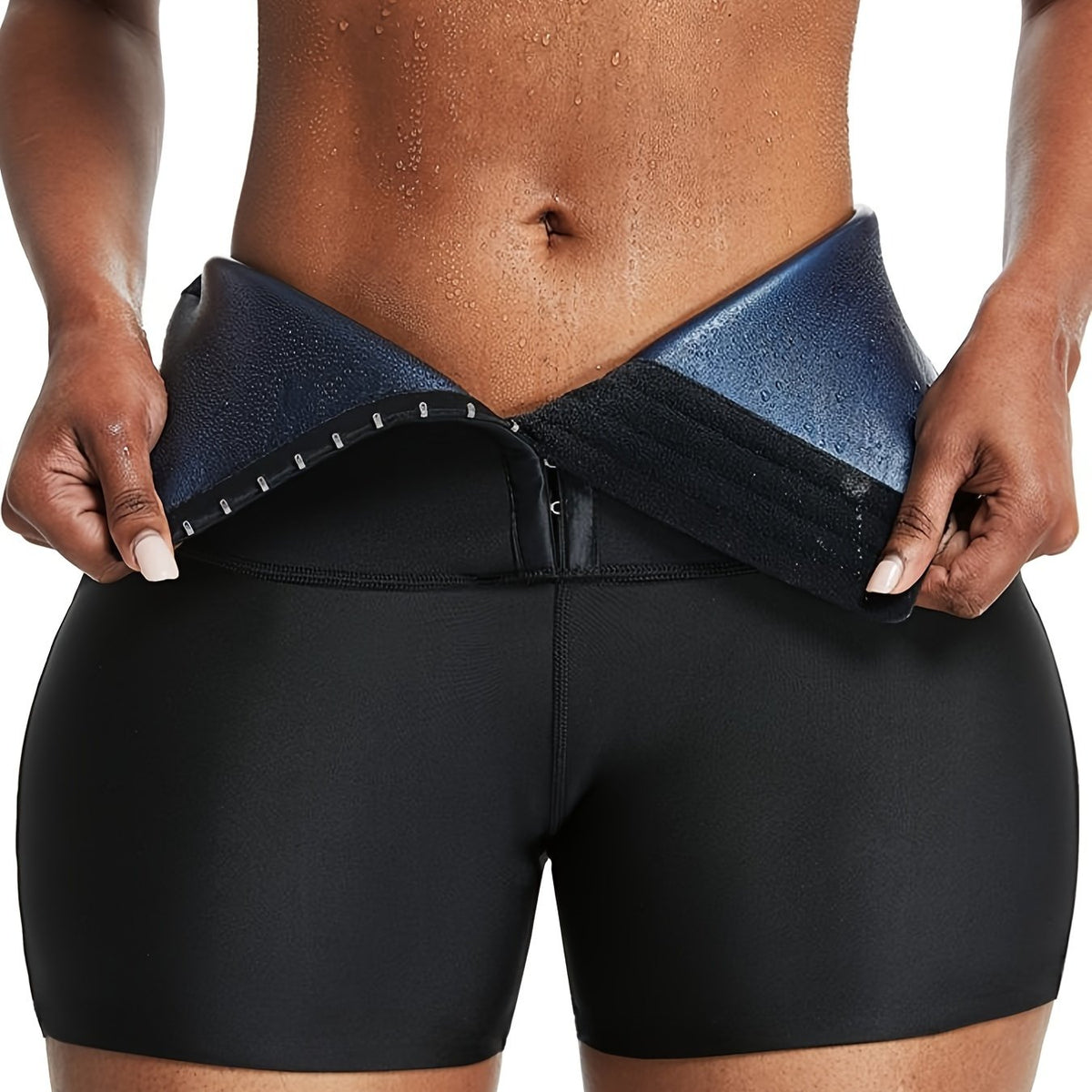High Waist Yoga Sauna Sweat Shorts Women's Activewear