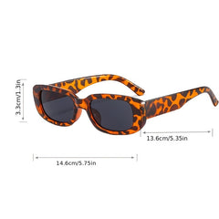Small Frame Retro Sunglasses Tinted Lens UV Protection