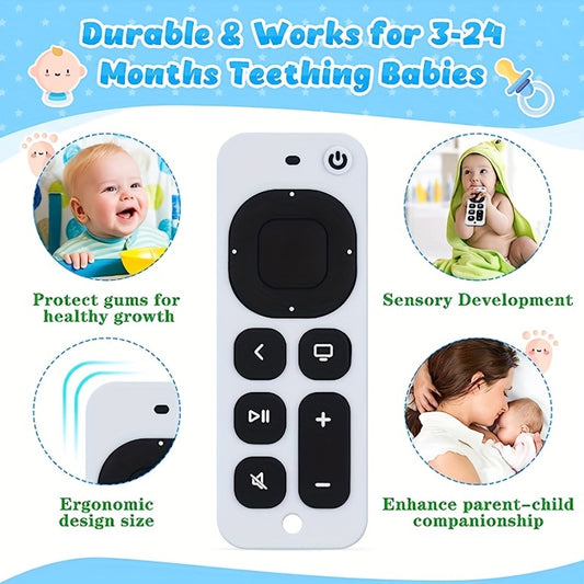 Silicone Remote Control Shape Teething Toy for Boys and Girls