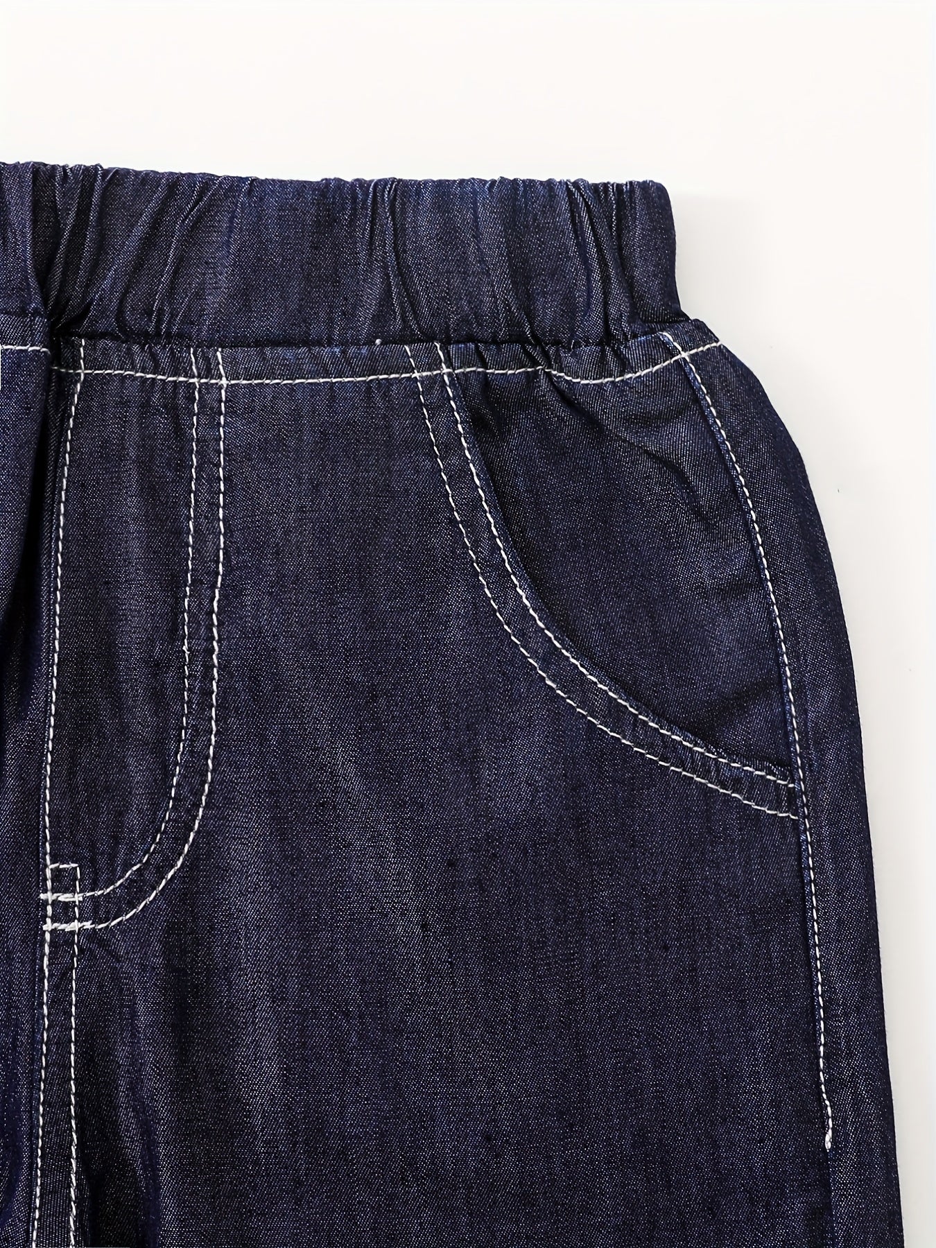 Girls Ultra Thin Casual Denim Pants Summer Lightweight