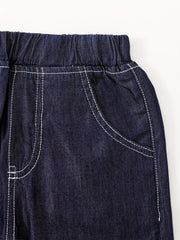 Girls Ultra Thin Casual Denim Pants Summer Lightweight