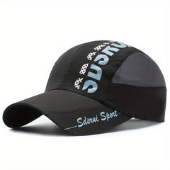 Quick Drying Mesh Baseball Cap Lightweight Adjustable Sun Hat