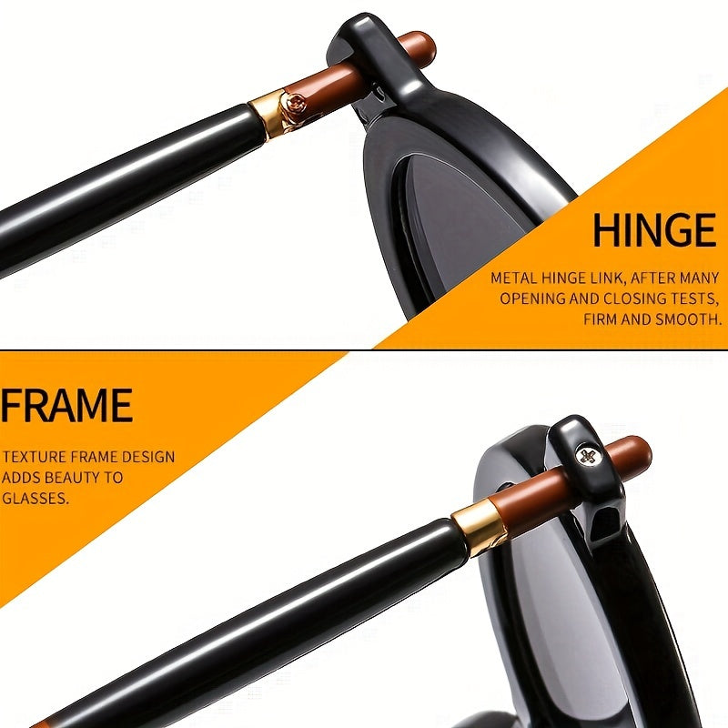 Men's Oval Frame Outdoor Sports Sunglasses UV Protection