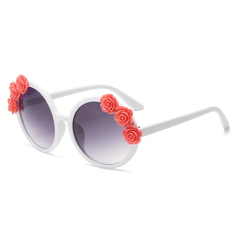Flower & Beads Decor Sunglasses for Women Gradient Glasses UV400