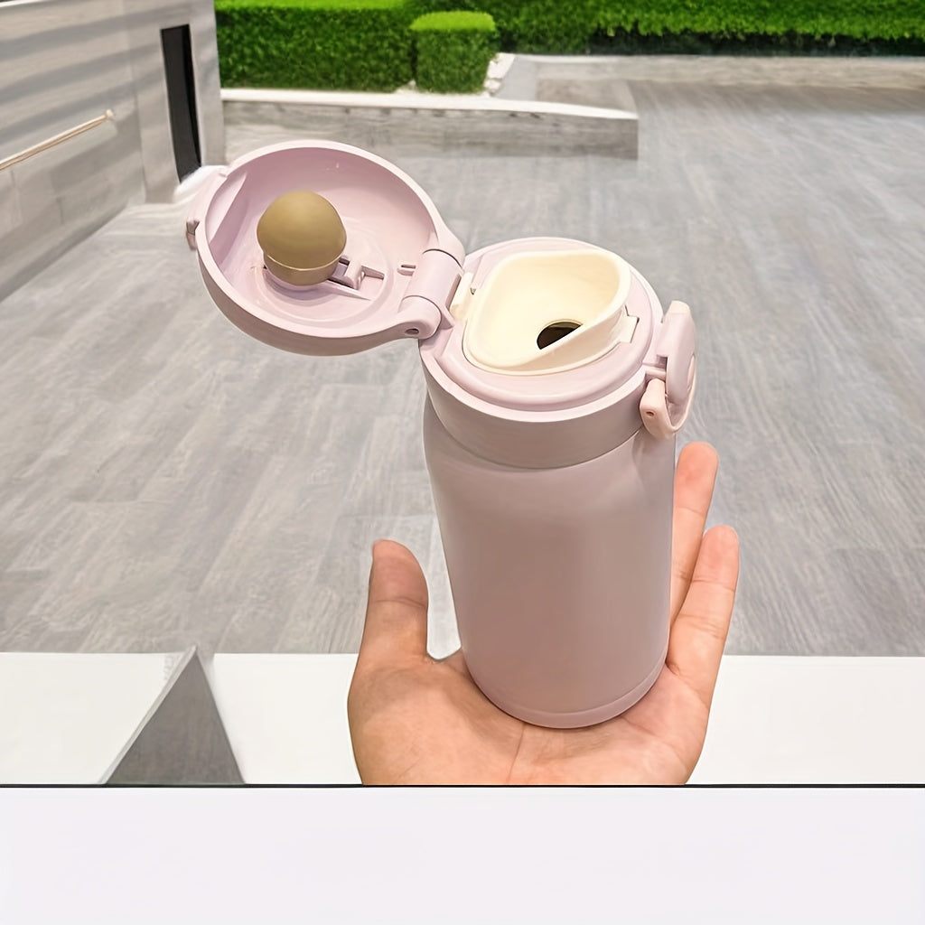 200ml 300ml Flip Top Water Cup Insulated Leakproof Bottle for Outdoor Sports