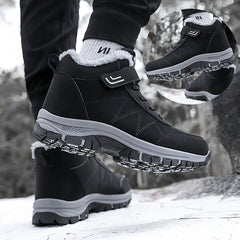 Fur Fleece Lined Snow Boots Waterproof Non Slip High Top Snow Shoes