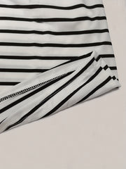 Striped Print Tank Jumpsuit Casual for Summer & Spring