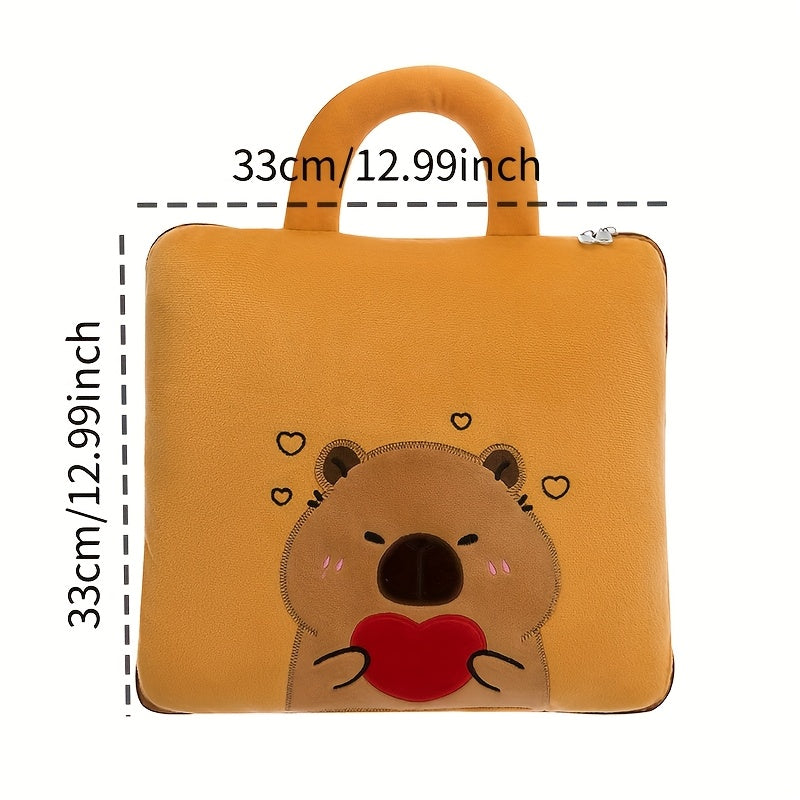 Cartoon Theme Pillow and Blanket Set