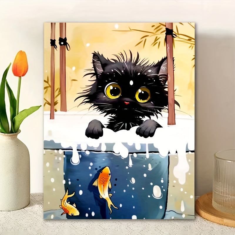 DIY Naughty Cat Number Painting Kit