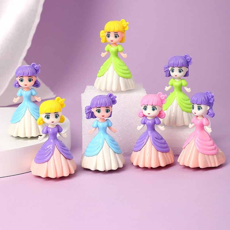 5pcs Princess Pull Back Car Toys with Dresses Ideal for Birthdays