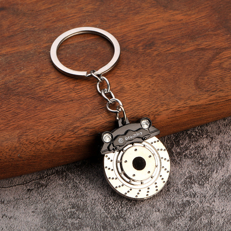 Father's Brake Car Ring Pendant Chain Key Disc Waist Keychains