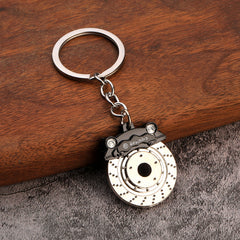 Father's Brake Car Ring Pendant Chain Key Disc Waist Keychains