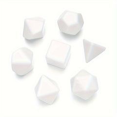 7pcs Blank Diy Dice For Party Family Games Polyhedron Dice