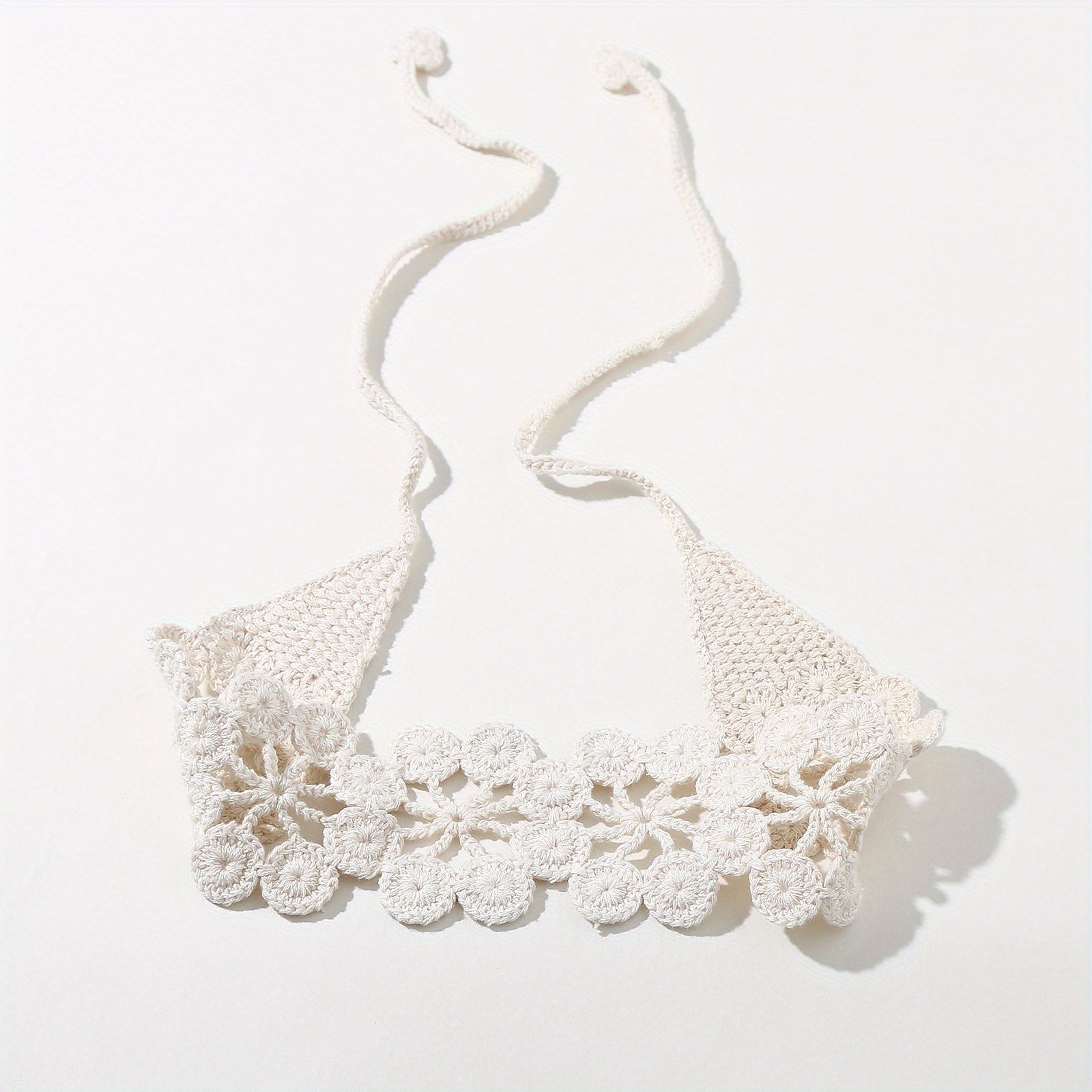 Hollow Crochet Hair Scarf Weaving Headband Hair Bundle