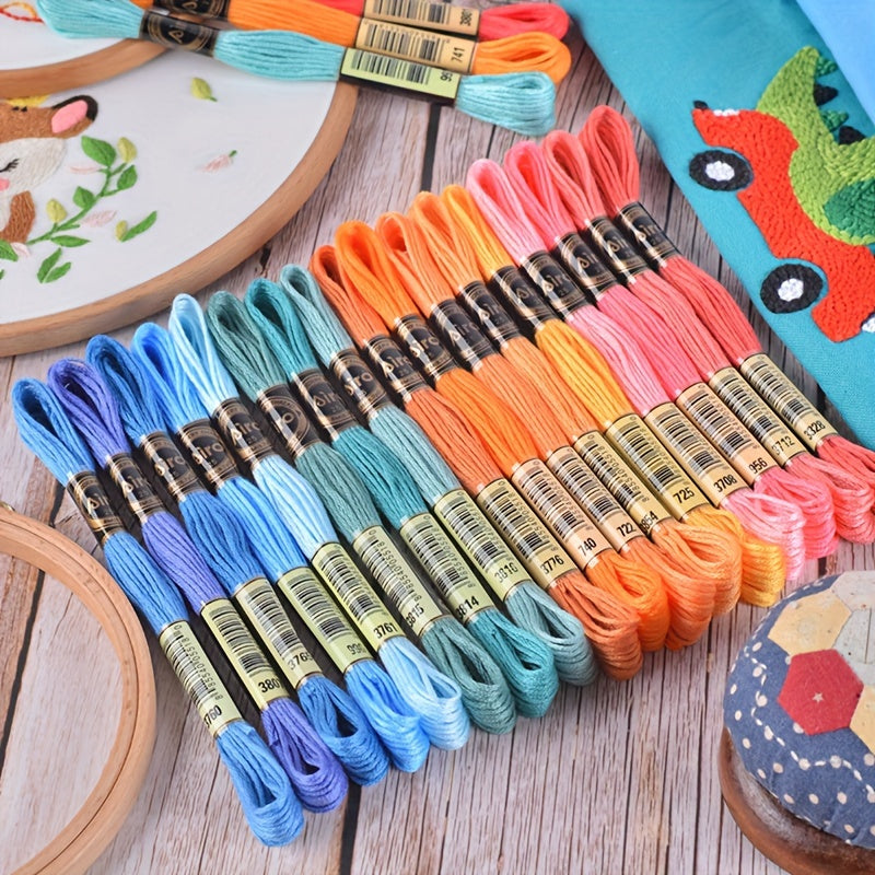482 Colors 8m Double Standard Polyester Cross Stitch Embroidery Thread