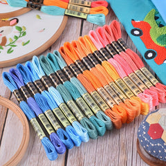 482 Colors 8m Double Standard Polyester Cross Stitch Embroidery Thread
