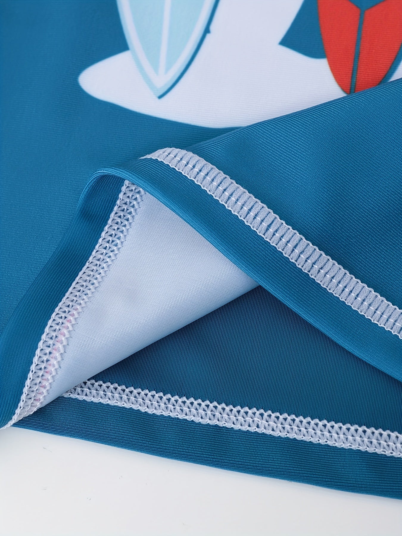 Boys Surfboard Print Swimming Suit Trunks & Tops For Beach Vacation