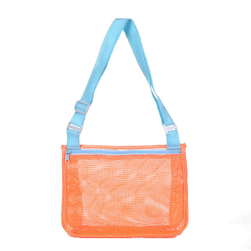 Children's Toy Storage Bag Hollow Seeable Beach Shoulder Bag