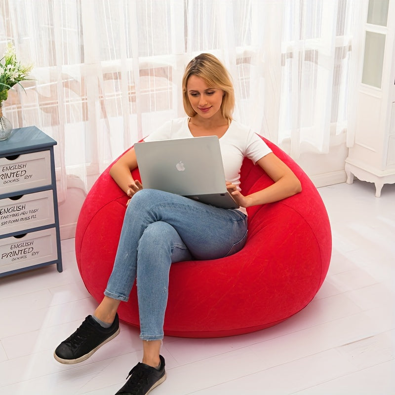 Inflatable Lounge Chair Portable Sofa for Office and Outdoor Picnic